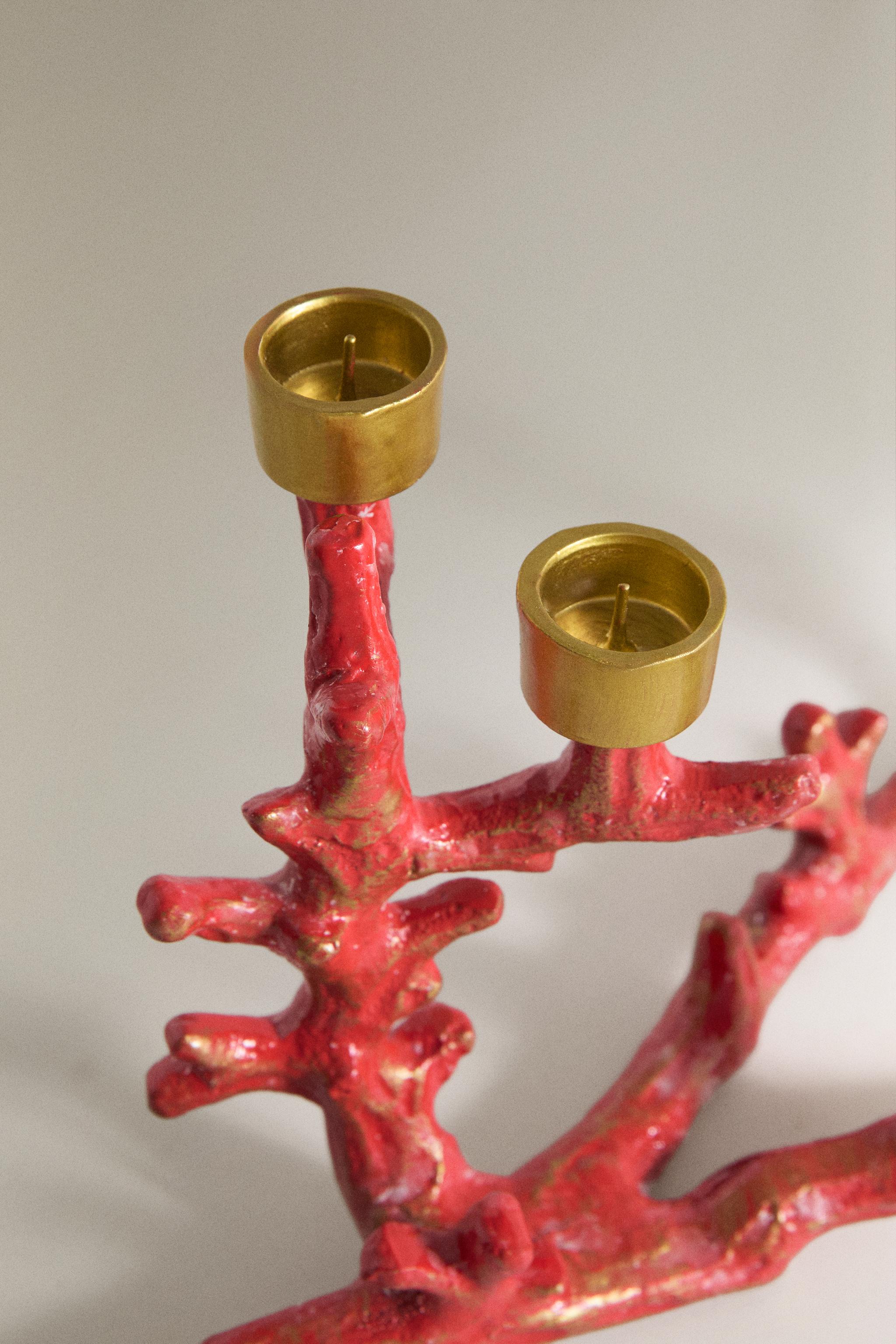 METAL CORAL CANDLESTICK | MARISA BERENSON
